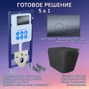 Комплект инсталляция с унитазом Aquatek JKS302MBINS12035 цвет черный