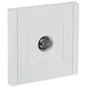 Розетка встраиваемая телевизионная IEK Forte&Piano цвет белый