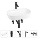 Раковина Wellsee ground breaking 20212346R 50см цвет раковина 5 в 1: д/к, сифон, смеситель, вентили