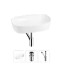 Раковина Wellsee ground breaking 20212353R 61см цвет раковина 3 в 1: д/к, сифон