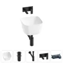 Раковина Wellsee fontenay paris 20214052R 37см цвет раковина 4 в 1: д/к, сифон, смеситель