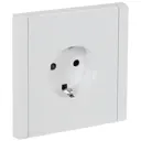 Розетка встраиваемая IEK Forte&Piano с заземлением со шторками цвет белый