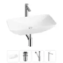 Раковина Wellsee demure 20214591R 60см цвет раковина 4 в 1: д/к, сифон, смеситель