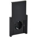 Розетка встраиваемая IEK Forte&Piano с заземлением с крышкой и шторками IP44 цвет черный