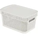 Корзина для хранения Плес 18.5x28.1x13.9 см прямоугольная цвет белый