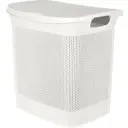 Корзина для белья Плес 34x43x45 см прямоугольная цвет белый