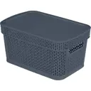 Корзина для хранения Плес 18.5x28.1x13.9 см прямоугольная цвет серый
