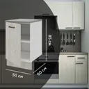 Кухонный шкаф напольный Дейма светлая 50x85x60 см ЛДСП цвет светло-бежевый