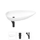 Раковина Wellsee faze moment 20212162R 76см цвет раковина 3 в 1: д/к, сифон