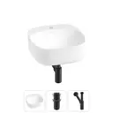 Раковина Wellsee ideal 20214116R 42см цвет раковина 3 в 1: д/к, сифон