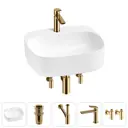 Раковина Wellsee ideal 20214141R 50см цвет раковина 5 в 1: д/к, сифон, смеситель, вентили