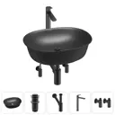 Раковина Wellsee brillant icon 20214641R 50см цвет раковина 5 в 1: д/к, сифон, смеситель, вентили