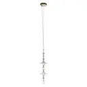 Светильник подвесной Loft it Spindle 10423-b 1 лампа 2 м² цвет белый/бронза