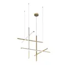 Светильник подвесной светодиодный Loft It Coordinates 10393-c 7 м² теплый белый (желтый) свет цвет белый/матовое золото