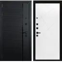 Входная дверь Лабиринт Пиано П24 левый 205x88см цвет черный кварц/белый софт