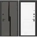 Входная дверь Лабиринт Карбон П11 правый 205x88см цвет лофт графит/белый софт