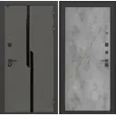 Входная дверь Лабиринт Карбон П24 правый 205x96см цвет лофт графит/бетон светлый