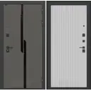 Входная дверь Лабиринт Карбон П29 правый 205x88см цвет лофт графит/белый софт рельеф