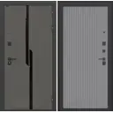 Входная дверь Лабиринт Карбон П29 правый 205x88см цвет лофт графит/серый софт рельеф