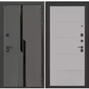 Входная дверь Лабиринт Карбон П13 правый 205x96см цвет лофт графит/лайт грей софт