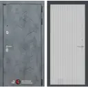 Входная дверь Лабиринт Бетон П29 правый 205x88см цвет бетон темный/белый софт рельеф