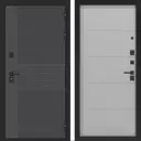 Входная дверь Лабиринт Бункер 05 П13 правый 205x96см цвет лофт графит/лайт грей софт