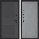 Входная дверь Лабиринт Бункер 05 П21 левый 205x88см цвет лофт графит/бетон светлый