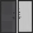 Входная дверь Лабиринт Бункер 05 П29 левый 205x96см цвет лофт графит/белый софт рельеф