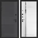 Входная дверь Лабиринт Бункер 05 левый 205x96см цвет лофт графит/белый софт с зеркалом П31