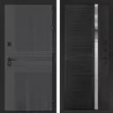 Входная дверь Лабиринт Бункер 05 правый 205x96см цвет лофт графит/черный кварц с зеркалом П31