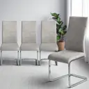 Стул Okay Dc300 43x100x60 см текстиль цвет светло-серый 4 шт.