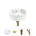 Раковина Wellsee praxis 20217031R 46см цвет раковина 4 в 1: заглушка на перелив, д/к, сифон