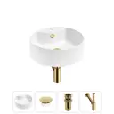 Раковина Wellsee praxis 20217035R 40см цвет раковина 4 в 1: заглушка на перелив, д/к, сифон