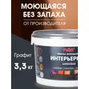 Краска акриловая PALIZH PC-317-3.3 цвет графит 2.7 л