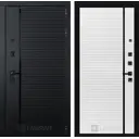 Входная дверь Labirintdoors Пиано П-22 правый 205x96см белый софт/черный кварц