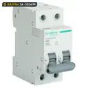 Автоматический выключатель Systeme Electric City9 Set C9F36250 2P С50 А 6 кА