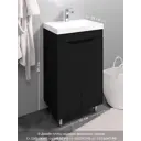 Тумба с раковиной в ванную Gardahome AR-T50-Bl2 напольная черный