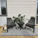 Кресло садовое складное 67x90x90 см дерево коричневый