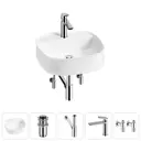 Раковина Lavinia boho bathroom sink 20215488R 42см цвет раковина 5 в 1: донный клапан, сифон, смеситель, вентили