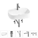 Раковина Lavinia boho bathroom sink 20215504R 55см цвет раковина 5 в 1: донный клапан, сифон, смеситель, вентили