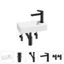 Раковина Lavinia boho bathroom sink 20215866R 37см цвет раковина 5 в 1: донный клапан, сифон, смеситель, вентили