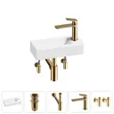 Раковина Lavinia boho bathroom sink 20215867R 37см цвет раковина 5 в 1: донный клапан, сифон, смеситель, вентили