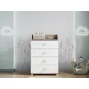 Комод детский Incanto Compact 4 ящика 64х45х83 см ЛДСП цвет дуб/белый