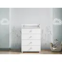 Комод детский Incanto Compact 4 ящика 64х45х83 см ЛДСП цвет белый