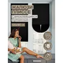 Шторы-плиссе Эскар 140804120 120х180 см, бумажные, черный