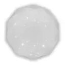 Светильник настенно-потолочный светодиодный Фарлайт Бриллиант 30 м² холодный белый (голубой) свет цвет белый