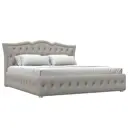 Кровать Лига диванов Герда 200x180 см подъемный механизм цвет амур 02 бежевый