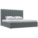 Кровать Лига диванов Афродита 200x200 см подъемный механизм цвет амур 07 серый