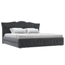 Кровать Лига диванов Герда 200x200 см подъемный механизм цвет seven 17 серый