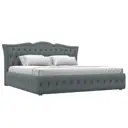 Кровать Лига диванов Герда 200x200 см подъемный механизм цвет амур 07 серый